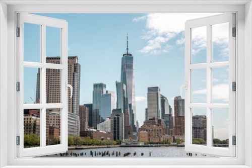 Fototapeta Naklejka Na Ścianę Okno 3D - architecture wallpaper image, New York city architecture photography, skyline of New York city image, city landscape image