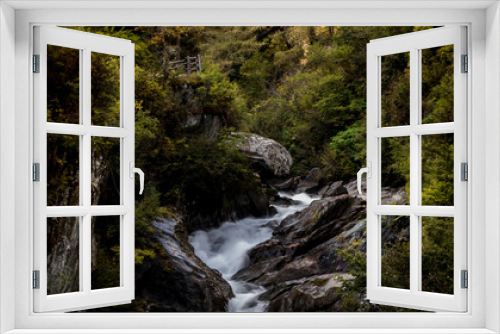 Fototapeta Naklejka Na Ścianę Okno 3D - waterfall cascade, 