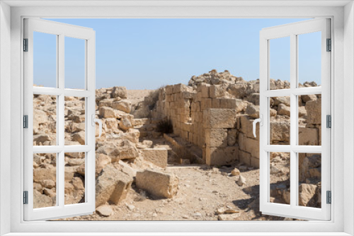 Fototapeta Naklejka Na Ścianę Okno 3D - Ruins  of the Nabataean city of Avdat, located on the incense road in the Judean desert in Israel. It is included in the UNESCO World Heritage List.