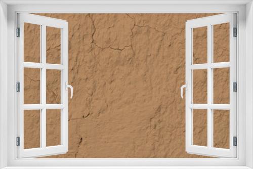 Fototapeta Naklejka Na Ścianę Okno 3D - texture of a clay wall form a mud house