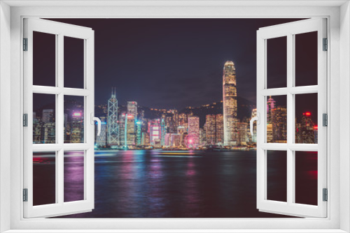 Fototapeta Naklejka Na Ścianę Okno 3D - Hong Kong Victoria Harbor landscape