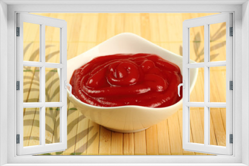 Fototapeta Naklejka Na Ścianę Okno 3D - Ketchup in bowl