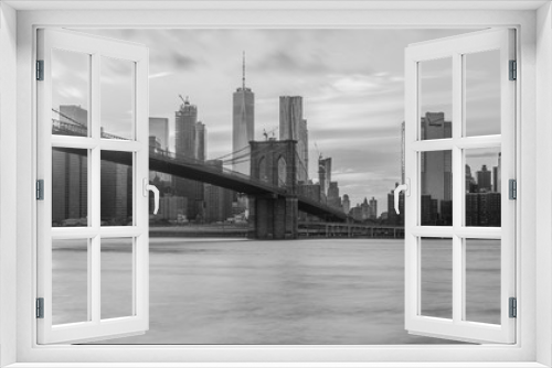 Fototapeta Naklejka Na Ścianę Okno 3D - new york city skyline