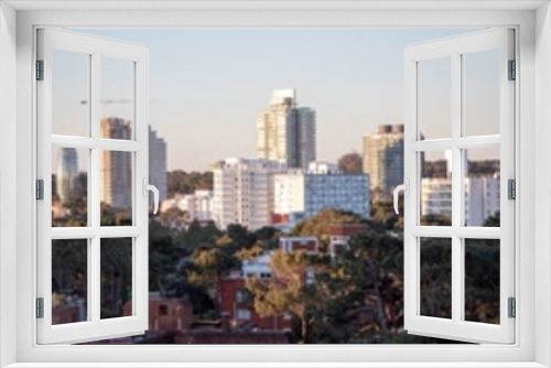 Fototapeta Naklejka Na Ścianę Okno 3D - Vista dos prédios de Punta del Este  