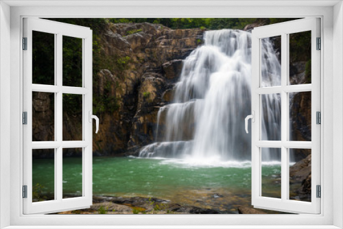 Fototapeta Naklejka Na Ścianę Okno 3D - Waterfall in the nature. Capitolio, Minas Gerais, Brazil