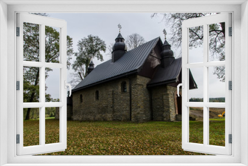 Fototapeta Naklejka Na Ścianę Okno 3D - Żernica Niżna cerkiew 