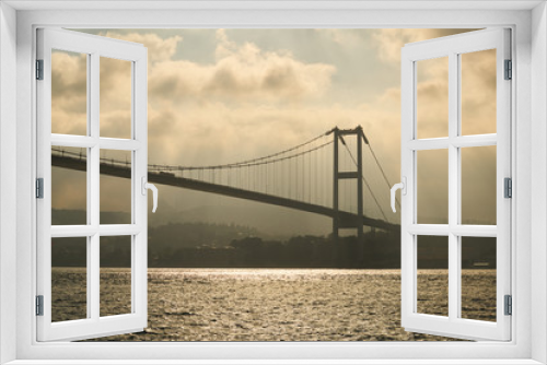 Fototapeta Naklejka Na Ścianę Okno 3D - Magnificent bridge from Istanbul, Turkey