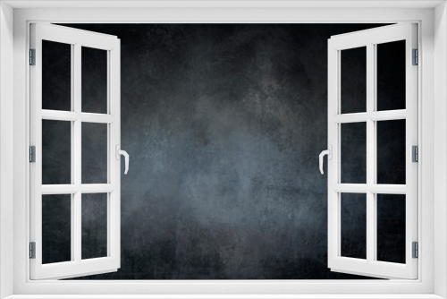 Fototapeta Naklejka Na Ścianę Okno 3D - dark grungy blue background or texture