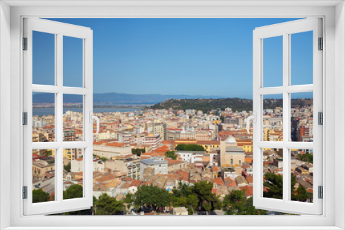 Fototapeta Naklejka Na Ścianę Okno 3D - Panoramic view of Cagliari, Sardinia, Italy