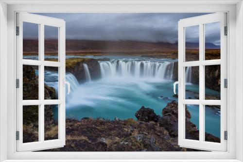 Fototapeta Naklejka Na Ścianę Okno 3D - Godafoss is a very beautiful Icelandic waterfall located on the North of the island