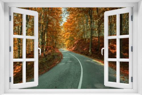 Fototapeta Naklejka Na Ścianę Okno 3D - Winding road