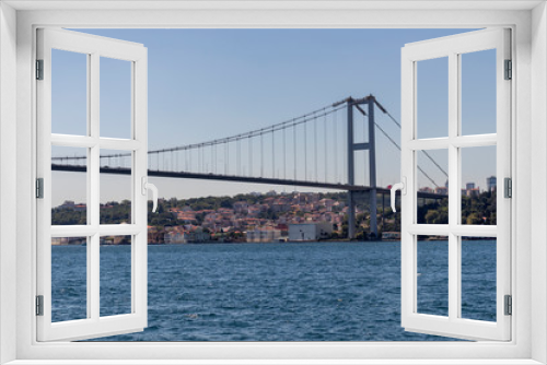 Fototapeta Naklejka Na Ścianę Okno 3D - Panorama from Bosporus to city of Istanbul, Turkey