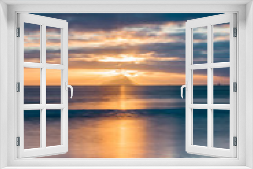 Fototapeta Naklejka Na Ścianę Okno 3D - Sunrise behind Island