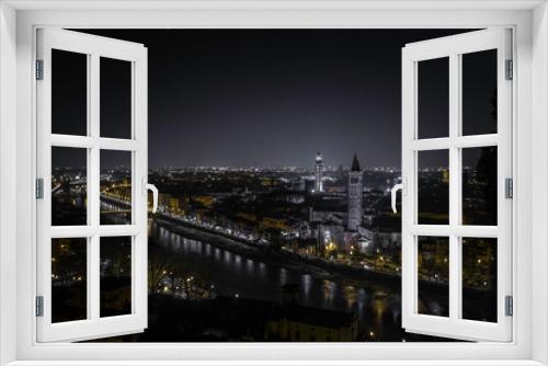 Fototapeta Naklejka Na Ścianę Okno 3D - Verona's night 2