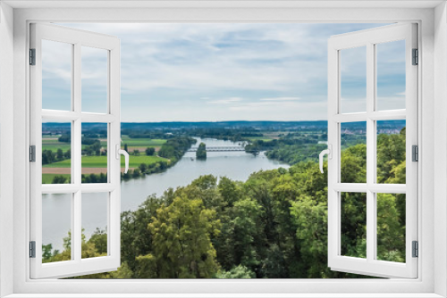 Fototapeta Naklejka Na Ścianę Okno 3D - Danube and surrounding lands, Regensburg