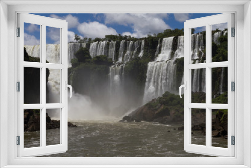 Fototapeta Naklejka Na Ścianę Okno 3D - Iguassu Falls