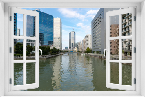 Fototapeta Naklejka Na Ścianę Okno 3D - 東京都港区竹芝から見た東京の景色