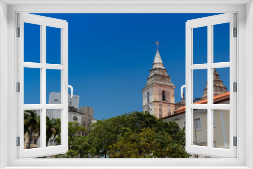 Fototapeta Naklejka Na Ścianę Okno 3D - Igreja da Sé em Centro Histórico em São Luís, Maranhão