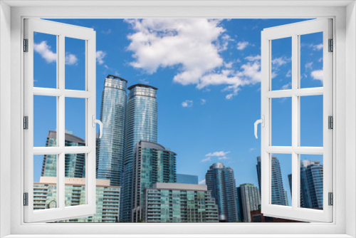 Fototapeta Naklejka Na Ścianę Okno 3D - Large modern buildings in Canada