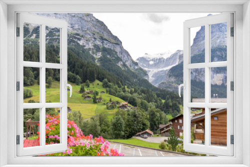 Fototapeta Naklejka Na Ścianę Okno 3D - Grindelwald
