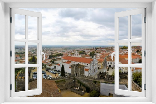 Fototapeta Naklejka Na Ścianę Okno 3D - Beja city in Portugal seen from above 27.Oct.2019