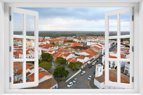 Fototapeta Naklejka Na Ścianę Okno 3D - Beja city in Portugal seen from above 27.Oct.2019
