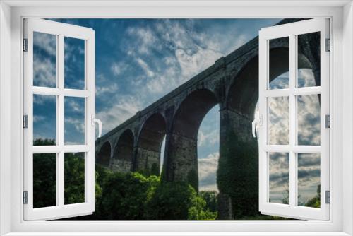 Fototapeta Naklejka Na Ścianę Okno 3D - Rail bridge