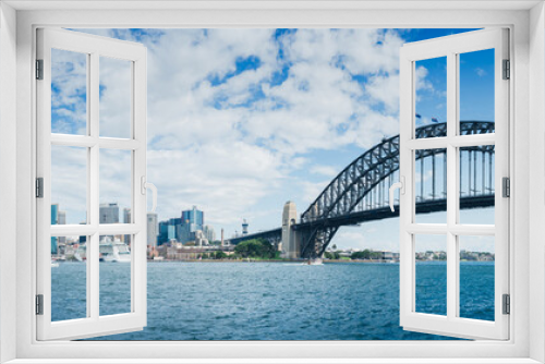 Fototapeta Naklejka Na Ścianę Okno 3D - Panorama of Sydney Harbour Bridge