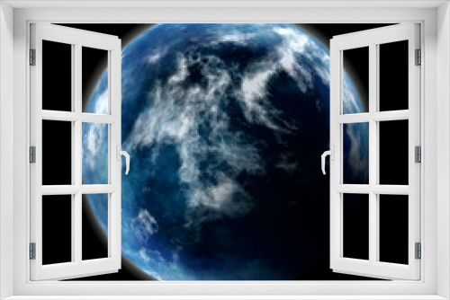 Fototapeta Naklejka Na Ścianę Okno 3D - planet on black