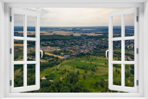 Fototapeta Naklejka Na Ścianę Okno 3D - osiedla domki bloki Polska Bytom 