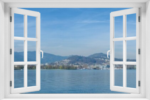 Fototapeta Naklejka Na Ścianę Okno 3D - Panoramic view of cityscape center of Lucerne in daylight ,Switzerland