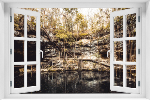 Fototapeta Naklejka Na Ścianę Okno 3D - Cenote in Mexico