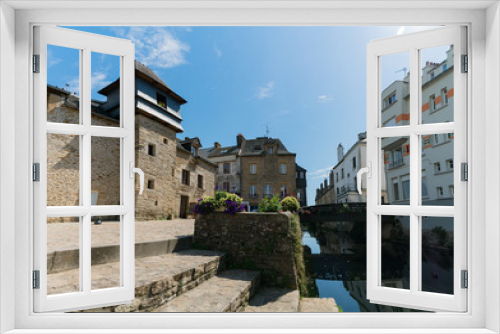 Fototapeta Naklejka Na Ścianę Okno 3D - the historic old town of Quimperle in southern Brittany