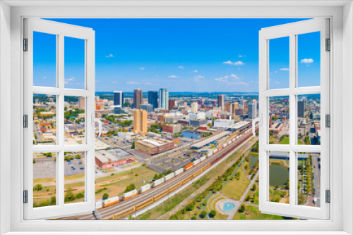 Fototapeta Naklejka Na Ścianę Okno 3D - Downtown Birmingham, Alabama, USA Skyline Panorama