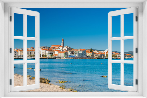 Beautiful old traditional coastal town of Betina on Murter island in Dalmatia, Croatia