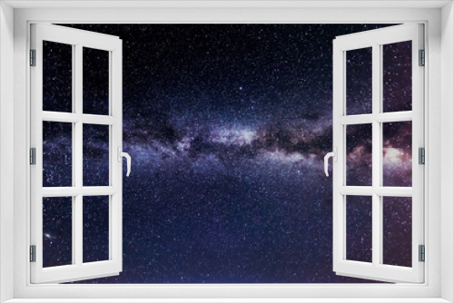 Fototapeta Naklejka Na Ścianę Okno 3D - Milkyway view with stars and galaxies