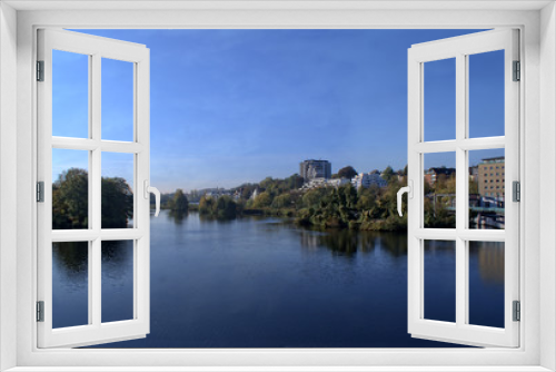Fototapeta Naklejka Na Ścianę Okno 3D - Mülheim an der Ruhr Blick von der Schloßbrücke