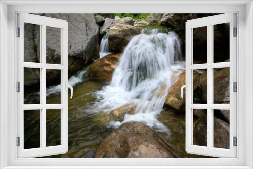 Fototapeta Naklejka Na Ścianę Okno 3D - yuntai mountain scenic spot natural scenery, cascade creek, China.