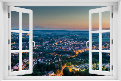 Fototapeta Naklejka Na Ścianę Okno 3D - Blick über Schweinfurt am Abend