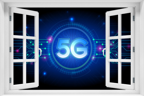 5G Technology Concept Background. Vector EPS 10