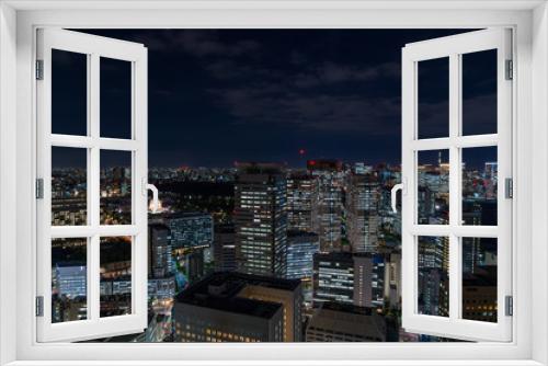 Fototapeta Naklejka Na Ścianę Okno 3D - 東京の景色