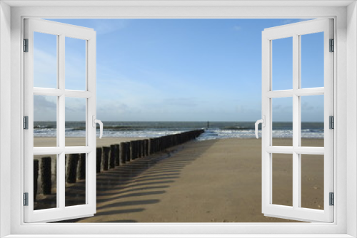 Fototapeta Naklejka Na Ścianę Okno 3D - Herbst am Meer