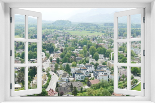 Fototapeta Naklejka Na Ścianę Okno 3D - Blick auf Salzburg