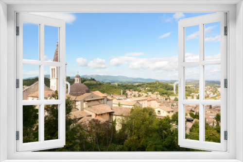 Fototapeta Naklejka Na Ścianę Okno 3D - Spoleto città dell'Umbria paesaggio cittadino