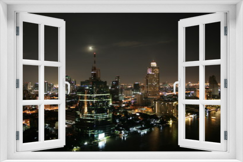 Fototapeta Naklejka Na Ścianę Okno 3D - Bangkok Panorama 1