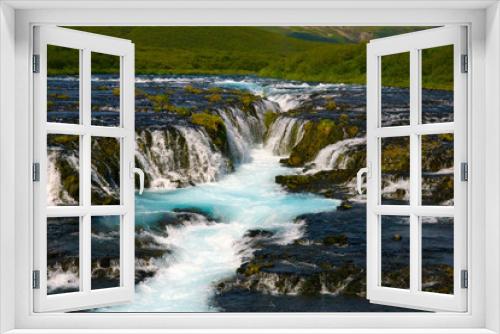 Fototapeta Naklejka Na Ścianę Okno 3D - Bruarfoss  - Der schönste Wasserfall Islands