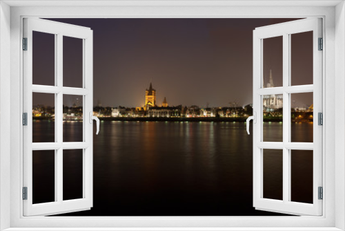 Fototapeta Naklejka Na Ścianę Okno 3D - Köln zwischen den Brücken