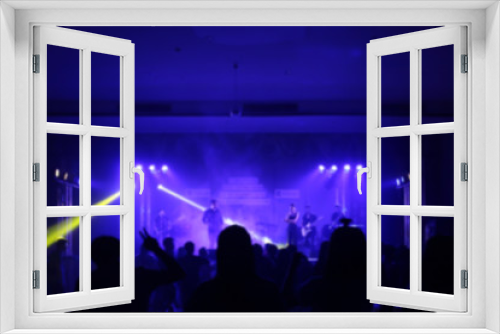 Fototapeta Naklejka Na Ścianę Okno 3D - Company party blurred background
