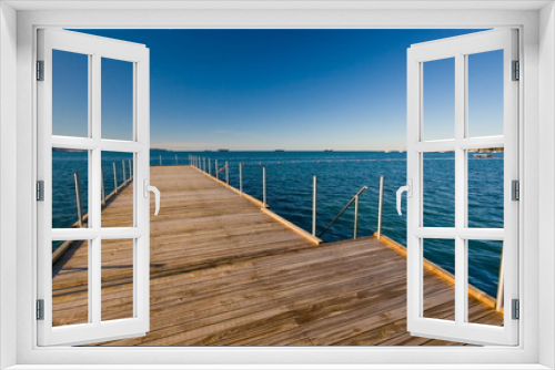 Fototapeta Naklejka Na Ścianę Okno 3D - wooden dock