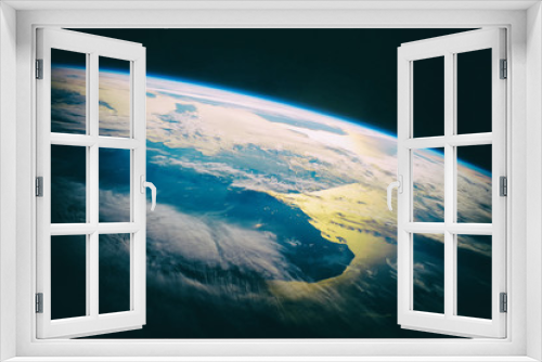 Fototapeta Naklejka Na Ścianę Okno 3D - Beautiful earth from space. Space beauty. The elements of this i